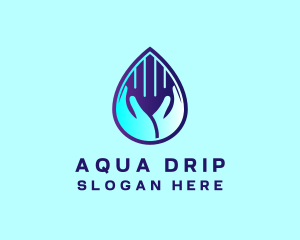 Hand Fluid Sanitizer logo design