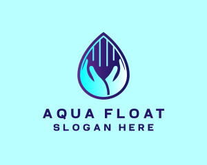 Hand Fluid Sanitizer logo design