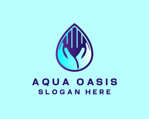 Hand Fluid Sanitizer logo design