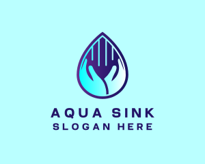 Hand Fluid Sanitizer logo design