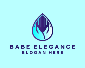 Hand Fluid Sanitizer logo design