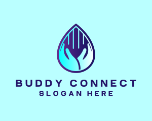 Hand Fluid Sanitizer logo design