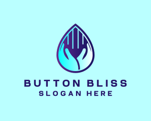 Hand Fluid Sanitizer logo design