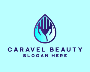 Hand Fluid Sanitizer logo design