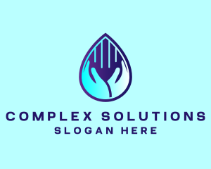 Hand Fluid Sanitizer logo design