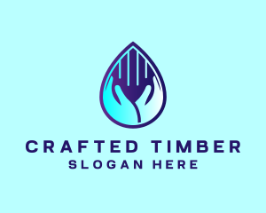 Hand Fluid Sanitizer logo design