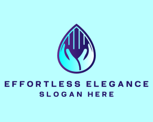 Hand Fluid Sanitizer logo design