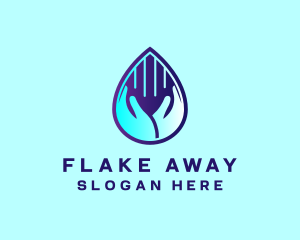 Hand Fluid Sanitizer logo design