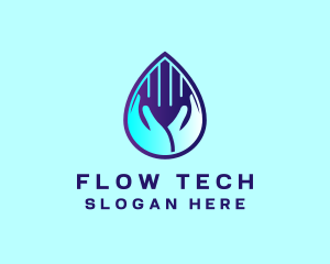 Hand Fluid Sanitizer logo design