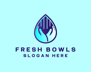 Hand Fluid Sanitizer logo design