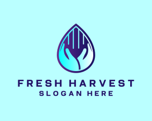 Hand Fluid Sanitizer logo design