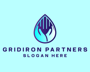 Hand Fluid Sanitizer logo design