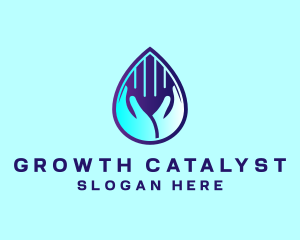 Hand Fluid Sanitizer logo design