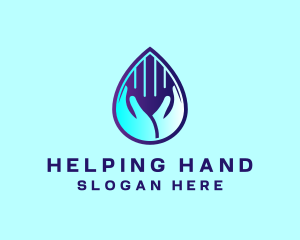 Hand Fluid Sanitizer logo design