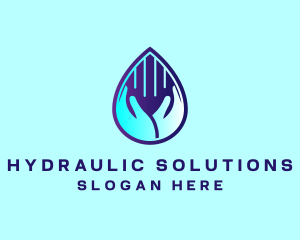 Hand Fluid Sanitizer logo design