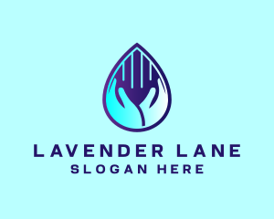 Hand Fluid Sanitizer logo design