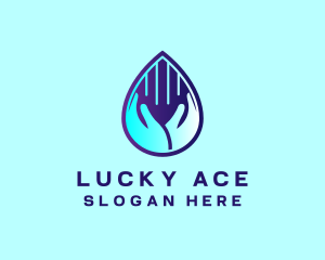 Hand Fluid Sanitizer logo design