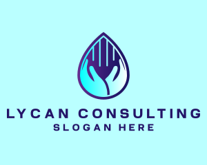 Hand Fluid Sanitizer logo design