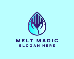 Hand Fluid Sanitizer logo design