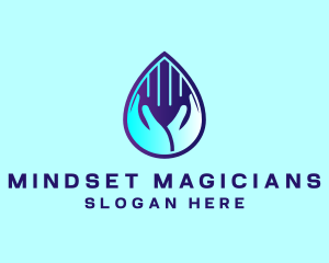 Hand Fluid Sanitizer logo design