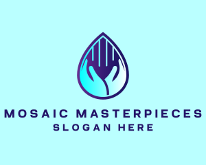 Hand Fluid Sanitizer logo design