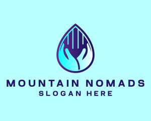 Hand Fluid Sanitizer logo design