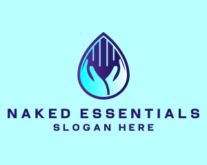 Hand Fluid Sanitizer logo design