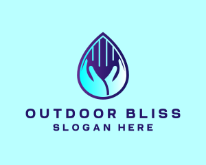 Hand Fluid Sanitizer logo design