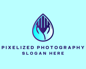 Hand Fluid Sanitizer logo design