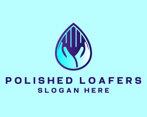 Hand Fluid Sanitizer logo design