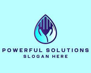 Hand Fluid Sanitizer logo design