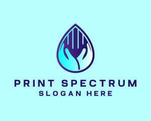 Hand Fluid Sanitizer logo design