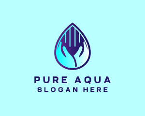 Hand Fluid Sanitizer logo design