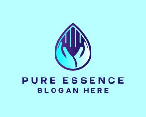 Hand Fluid Sanitizer logo design