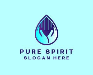 Hand Fluid Sanitizer logo design