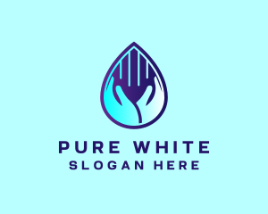 Hand Fluid Sanitizer logo design