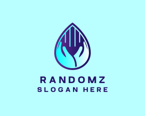 Hand Fluid Sanitizer logo design