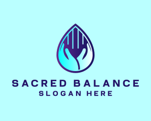 Hand Fluid Sanitizer logo design