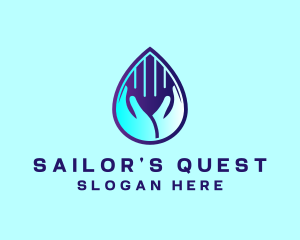 Hand Fluid Sanitizer logo design