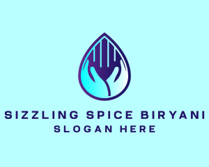 Hand Fluid Sanitizer logo design