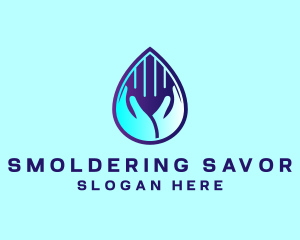 Hand Fluid Sanitizer logo design