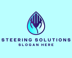 Hand Fluid Sanitizer logo design