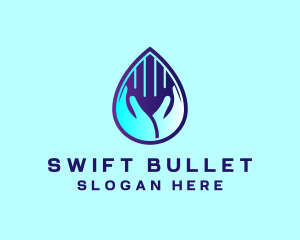 Hand Fluid Sanitizer logo design