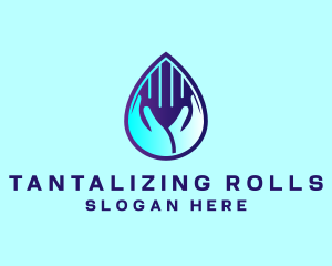 Hand Fluid Sanitizer logo design