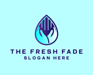 Hand Fluid Sanitizer logo design