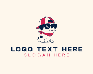 Hipster Dog Sunglass logo