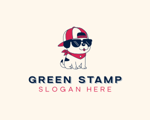 Hipster Dog Sunglass Logo