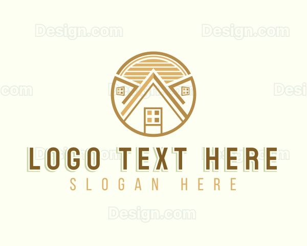 Roofing Construction Builder Logo