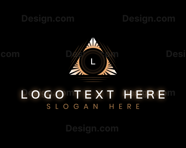 Elegant Pyramid Triangle Logo