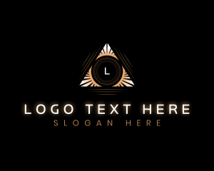 Elegant Pyramid Triangle logo